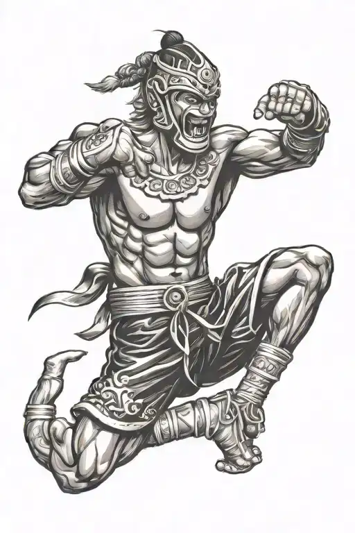 Muay Thai Fighter Animal