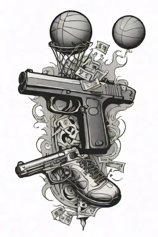 Basketball And Guns Money Drugs