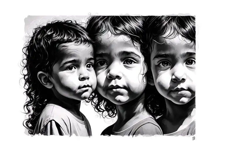 3 Children's Face Line