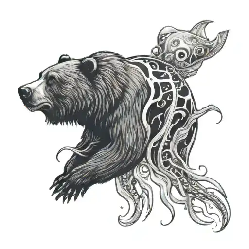 Bear And Jellyfish