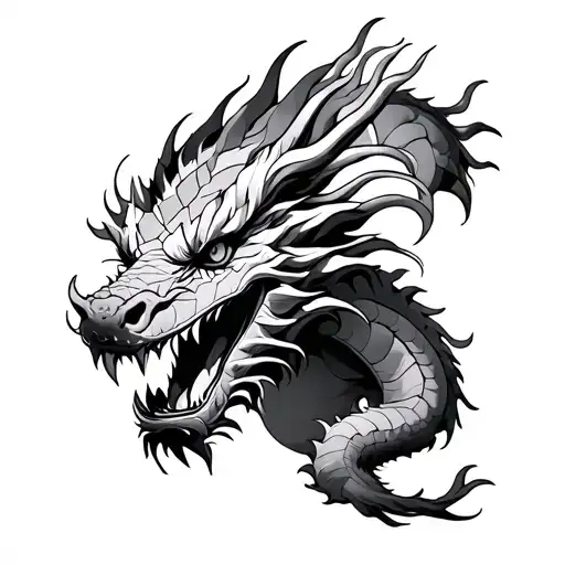 Supplement The Tattoo To The Dragon Haku From The Ghosts