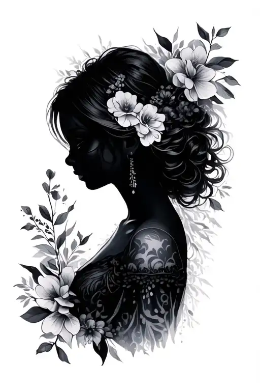 Daughter Silhouette Surrounded