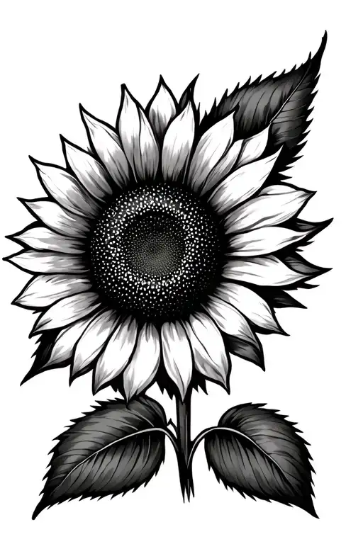 Sunrays Sunflower Arm Tattoo Design