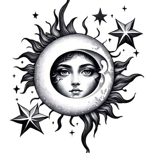Sun Moon And Stars