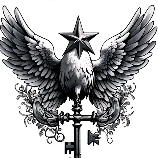 Star Key Wings Colombe