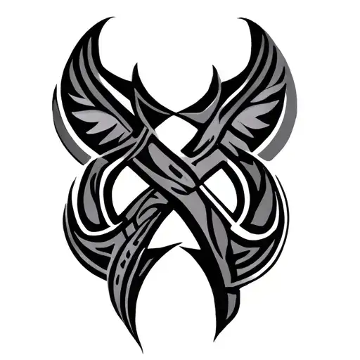 West African Symbols Intertwined