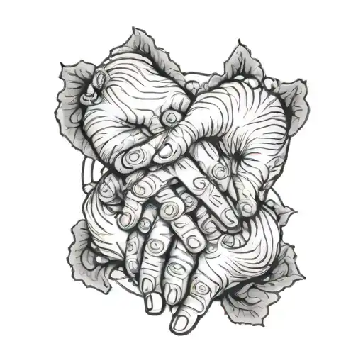 Grandma Holding Hands