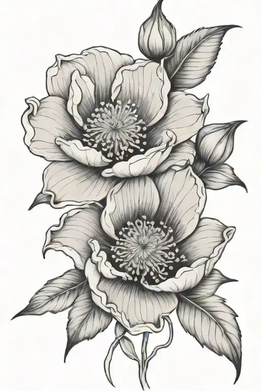 Lily Rose Poppy Flower