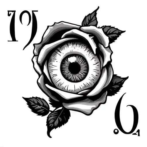 Rose Ace Roman Numbers Eye
