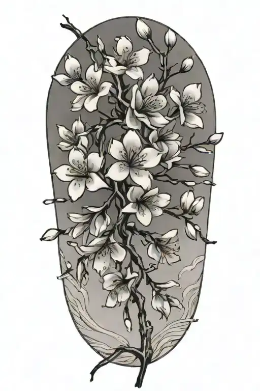 Cherry Blossom Petals Falling