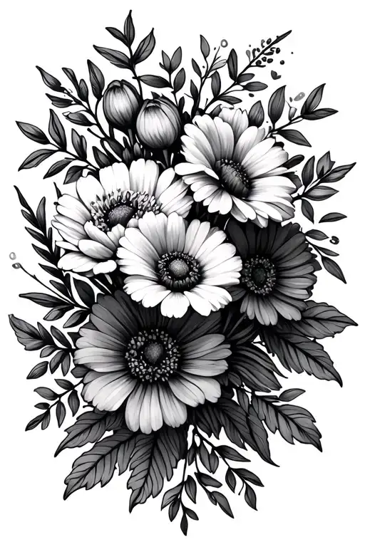 Birth Flowers March October November Birth Flower Bouquet