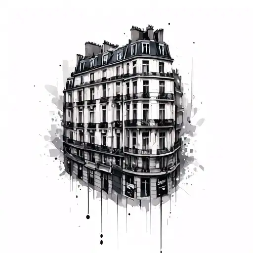 Paris Rooftops In Abstract Form