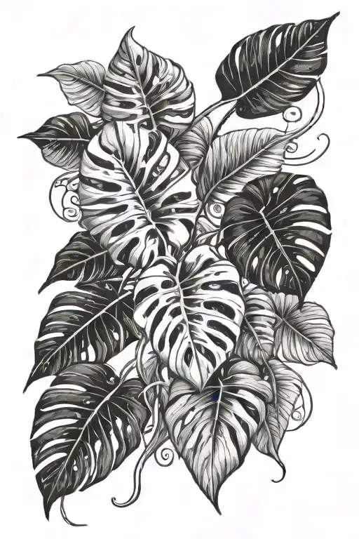 Monstera Vine Wrapping