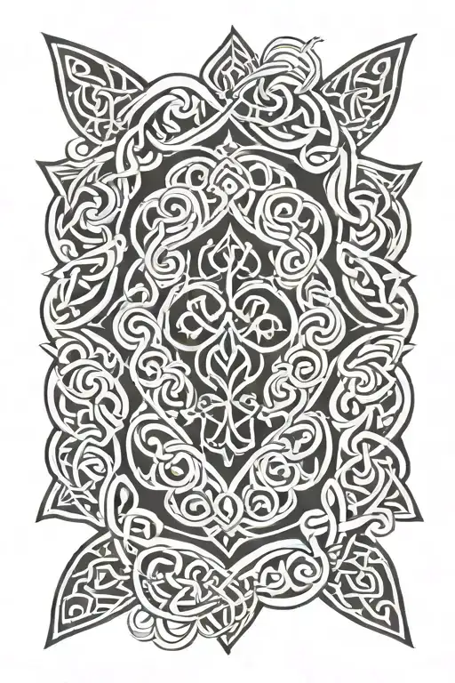 Celtic Pattern Tattoo Inspired