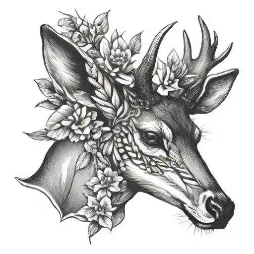 Deer And Hummingbird