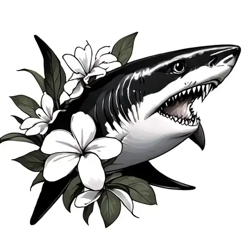 Shark And Plumeria