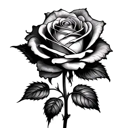 Rose With Backbone Stem