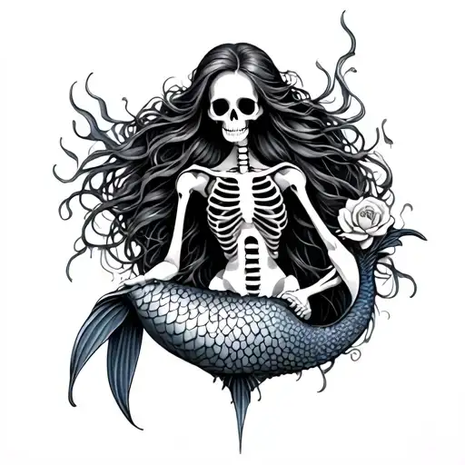 Skeleton Mermaid