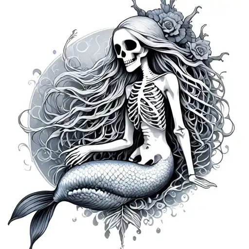 Skeleton Mermaid