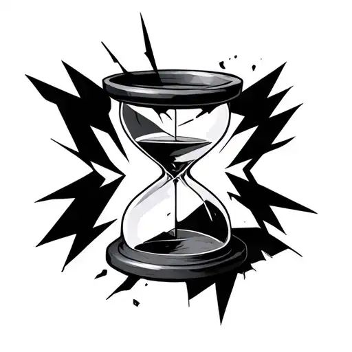 Broken Hourglass Geometric Shapes