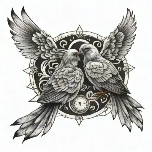 Zodiac Birds Sitting