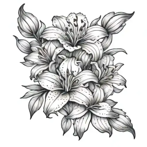 Lily And Carnation Flower