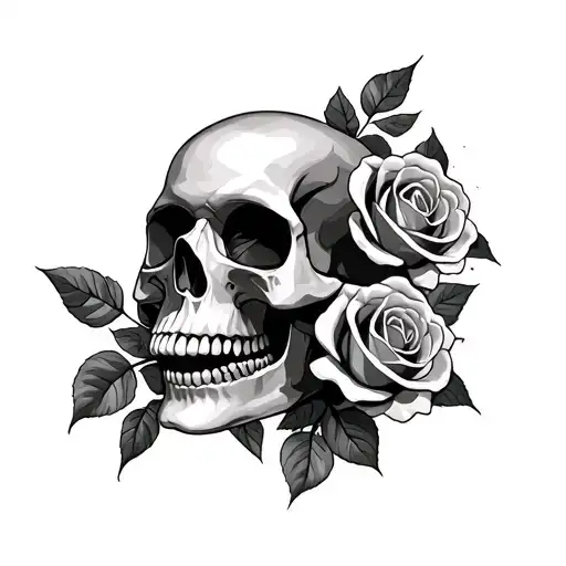 Skull And Rosses And 42 And 2