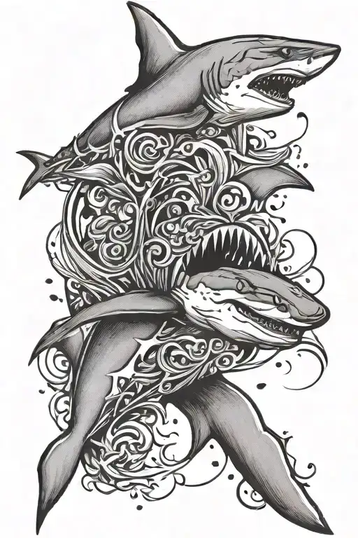 Shark Sleeve Design