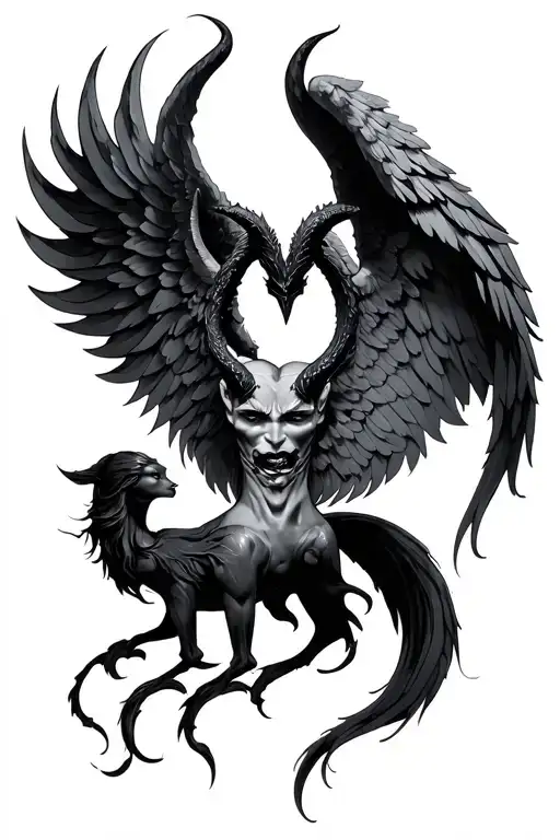 Devil And Angel Wings