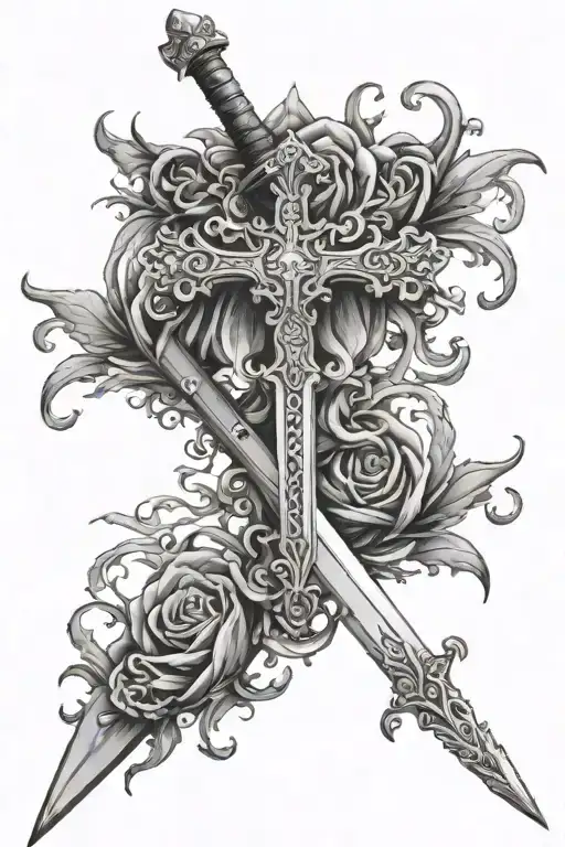 Sword And God And Cross