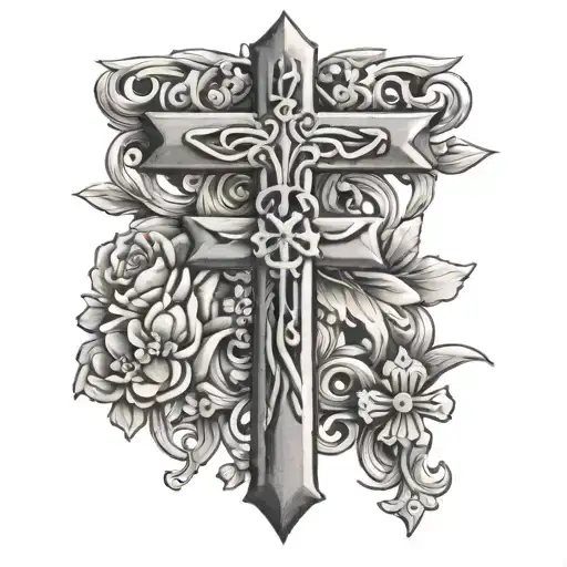 Small Tattoo Of A Cross And Little Detail And The Meaning Of God