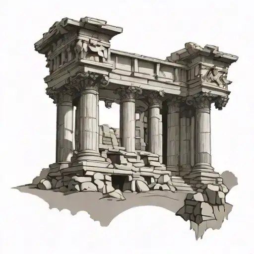 Roman Ruins Transformed Into A Military