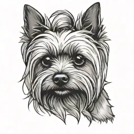 Yorkie Dog Face