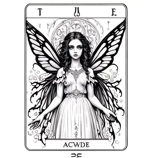 Gothic Fairy Tarot Card