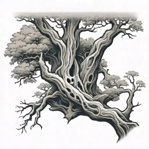 Year 2002 Vertically Inside The Tree