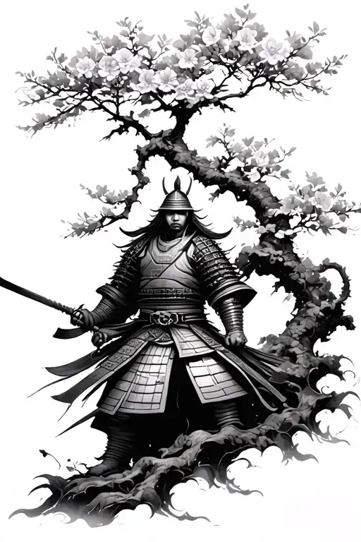 Samurai Warrior Blossom Tree Growing