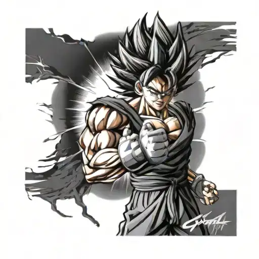 Sleeve Right Arm Goku Vegeta Bardock Gohan