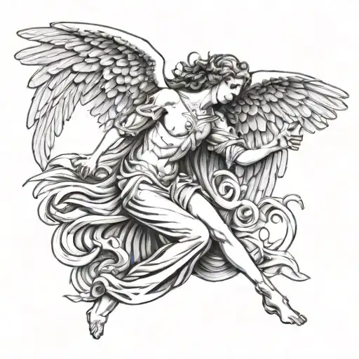 A Remberance Gardian Angel Tattoo For My Uncle John