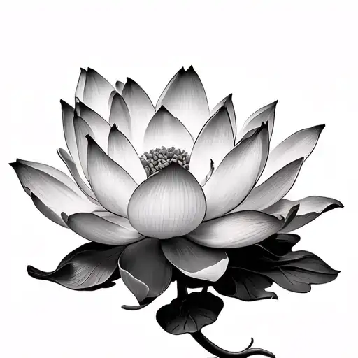 Lotus Flower Blooming In Different Stages Till It Blooms