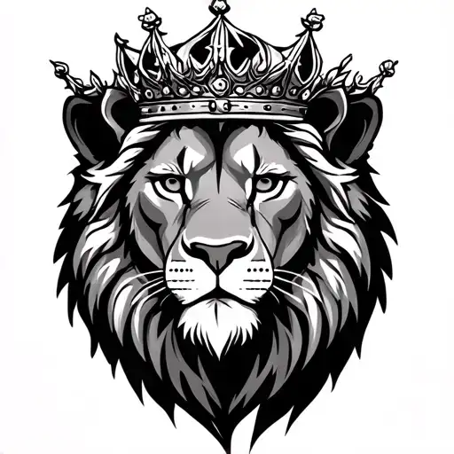 Lion Wearing A Crown