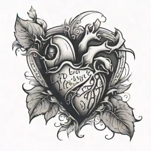 A Phrase Tattoo With Meaning Of A Broken Heart Being Healed