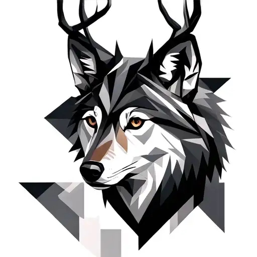 Wolf Dear Geometrical