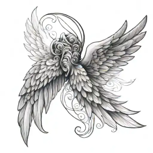 Angel Wings On The Forea