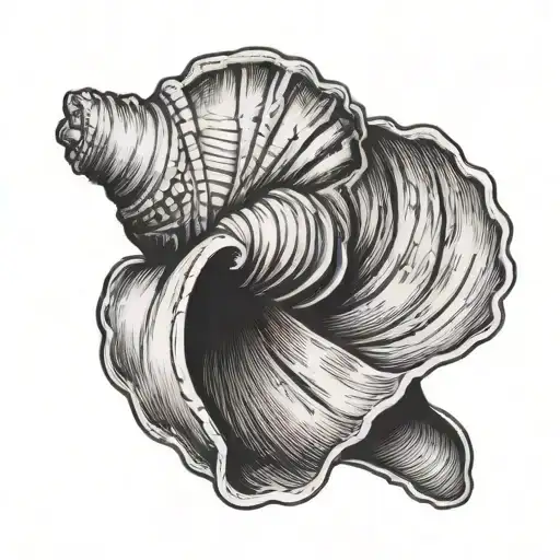 Beach Shell Postage Stamp
