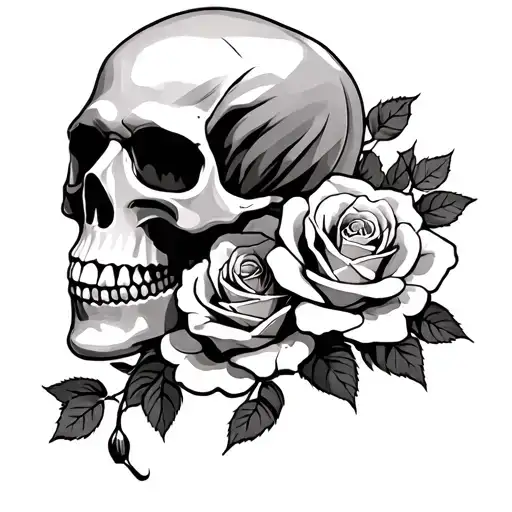 Skull And Roses
