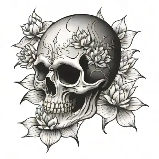 Skull Lotus Flowers