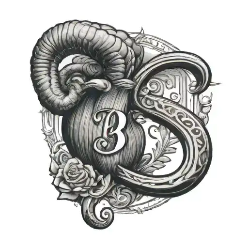 Letter B And Aries Zodiac Sign