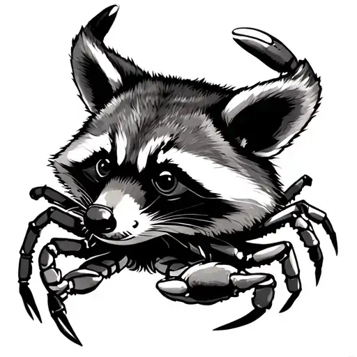 Crab Racoon Dressed As Cowboy