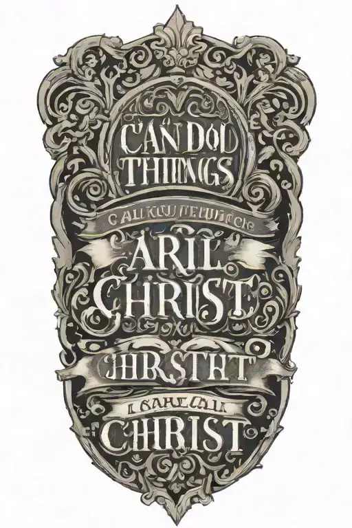 I Can Do All Things Through Christ Who Stengthens Me