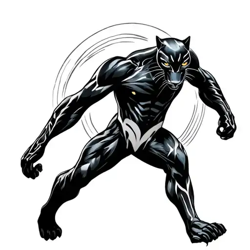 The Black Panther Full Body Walking